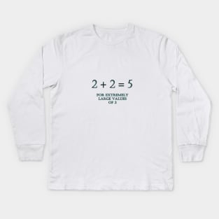 Funny One-Liner Math Joke Kids Long Sleeve T-Shirt